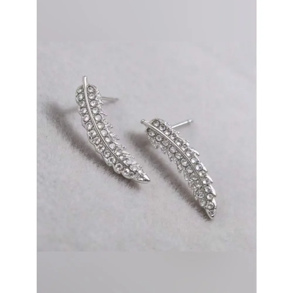Feather Stud Earrings S1354